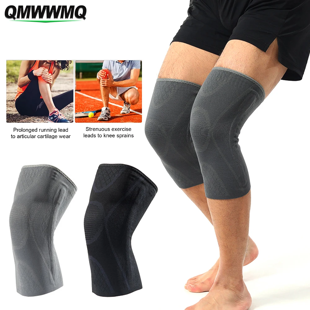 

QMWWMQ 1Pcs Professional Knee Brace,Compression Knee Sleeve with Patella Gel Pad & Side Stabilizers,Medical Knee Pad for Running