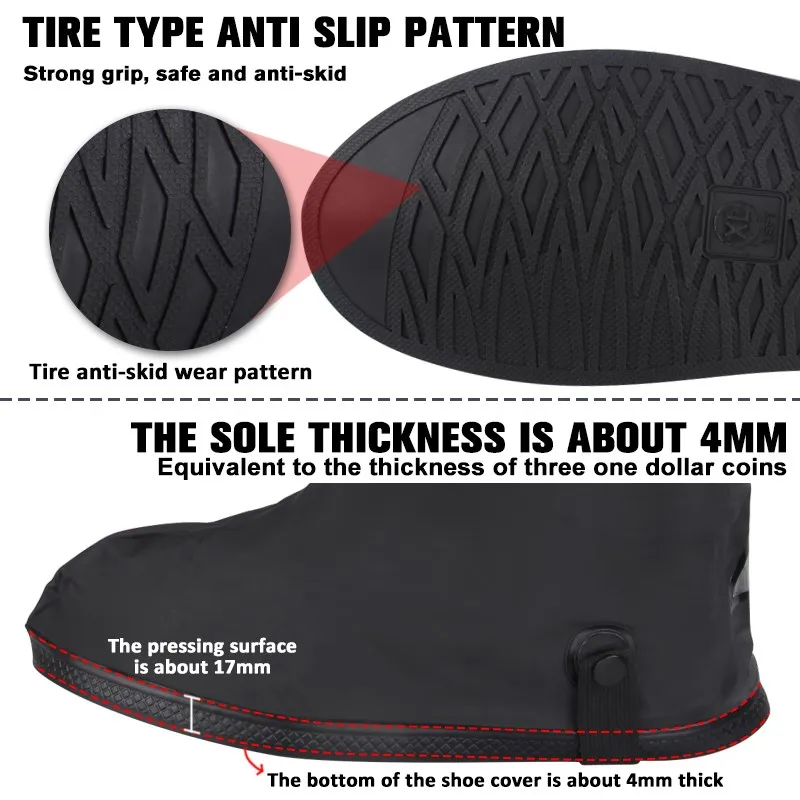 Motorcycle Boots Shoe Covers Covering Moto Waterproof Motorcyclist Raincoat Bicycle Scooter Dirt Pit Bike Motorbike Accessories