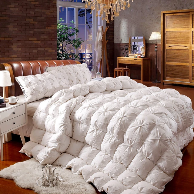 Winter Quilted Blanket Goose Down Duvet Quilt Duvet/Quilt/Comforter Winter  All Season Luxury Soft King Queen Full Size Blankets - AliExpress