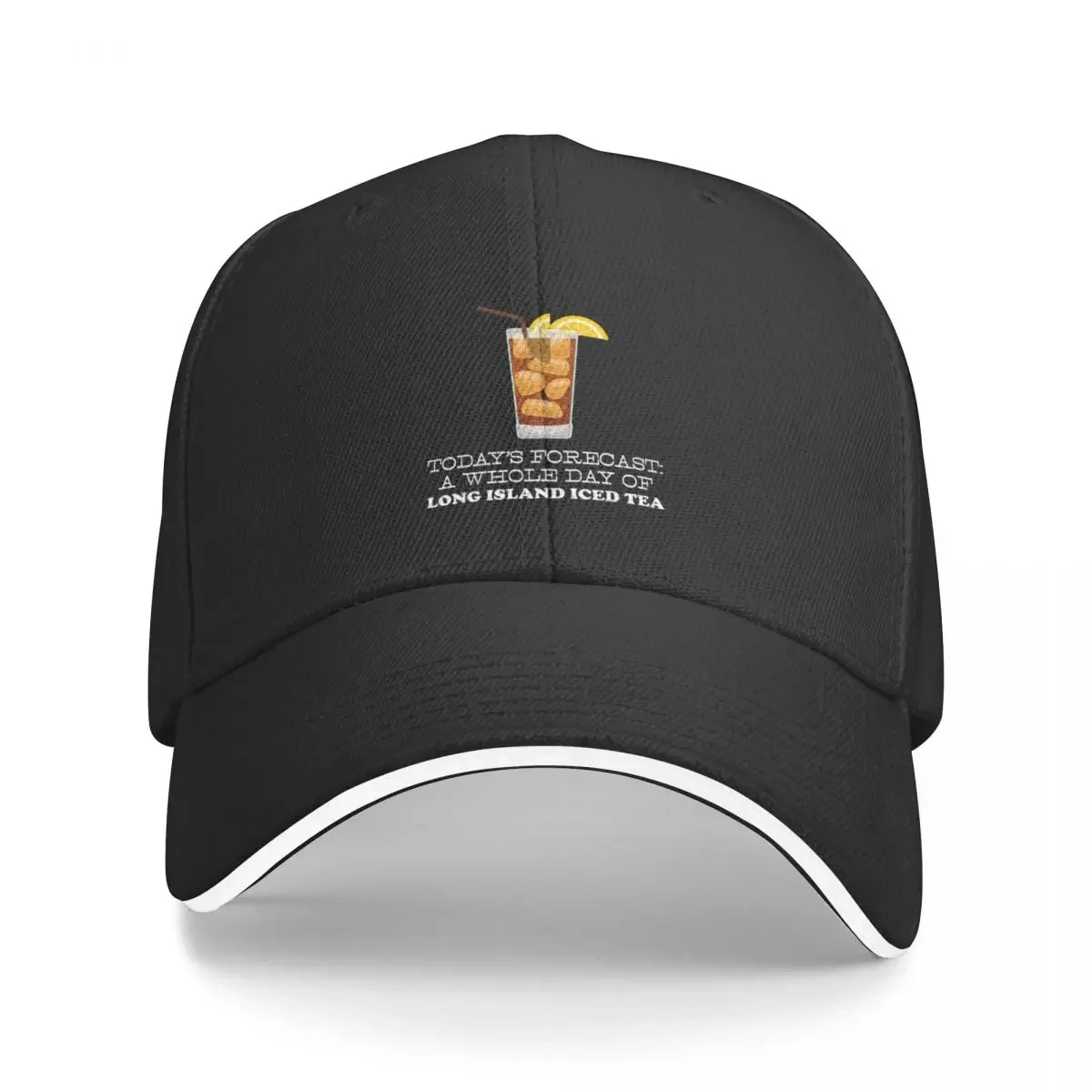 

Funny Long Island Iced Tea Today’s Forecast graphic Baseball Cap New In Hat Designer Hat Hood Men Caps Women's