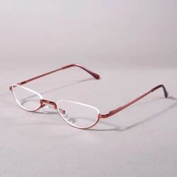 Red Frame Retro Round Fashion Eyewear with Spring Hinges - +275 (Red)