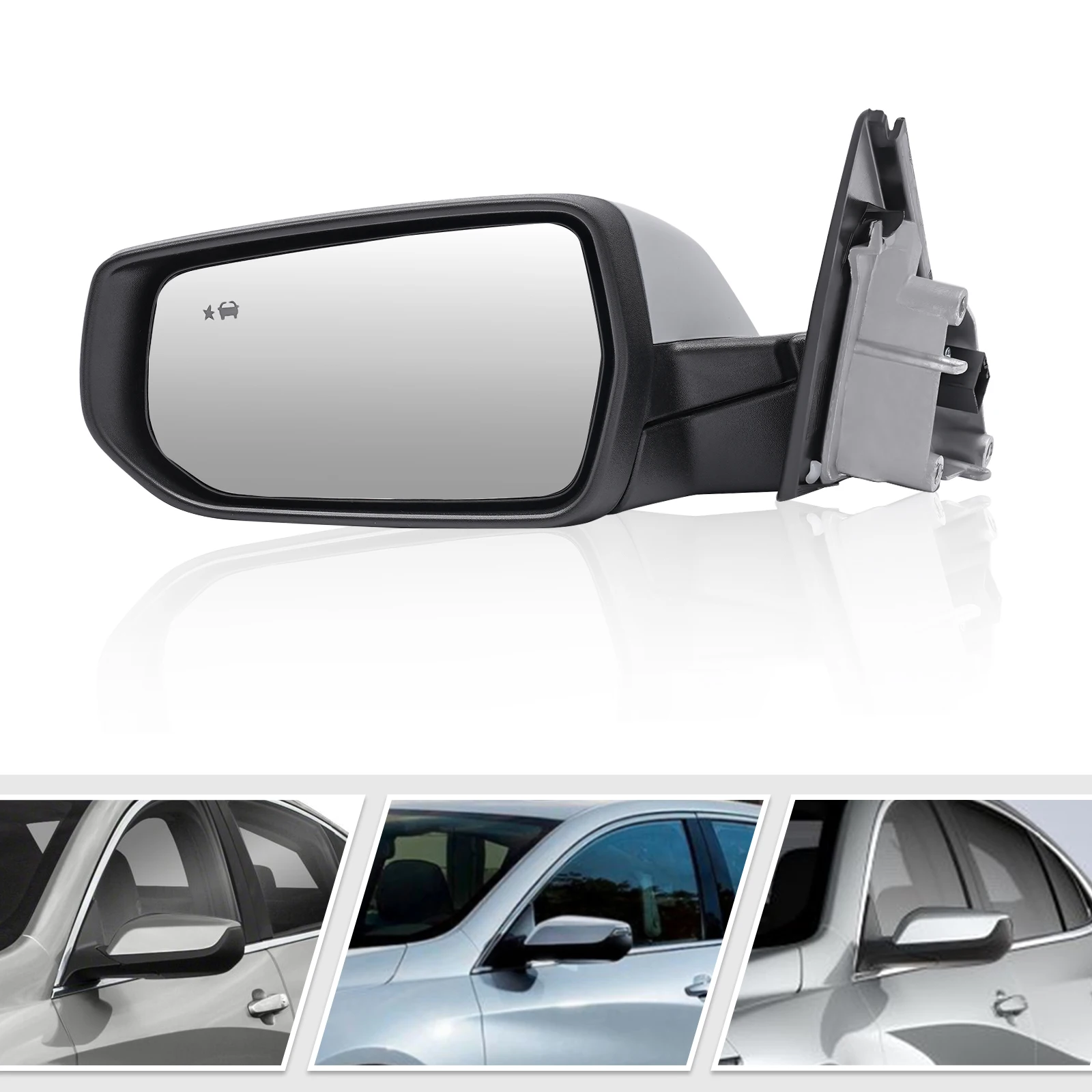 

Left Driver Side Car RearView Mirror 8pin For 2016-2022 Chevy Malibu LT Hybrid W/bsw Blind Spot Monitoring Anti-scratch