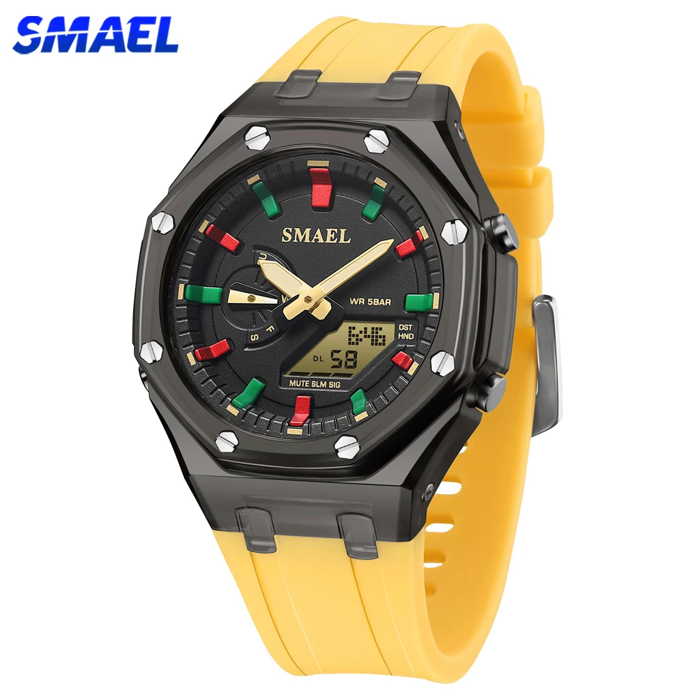 Quartz Watch Digital Watch Digital Wristwatch Fashion Couple Watches SMAEL Couples Unisex Watches