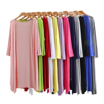 Spring Autumn Summer Sunscreen Clothing Women Long Cardigan Ladies Shawl Outerwear Long Sleeve Women Loose Casual Coat Jacket 1