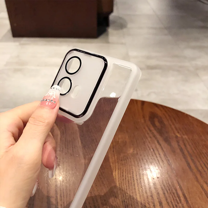 Transparent Plating Soft Silicone Phone Case Cover