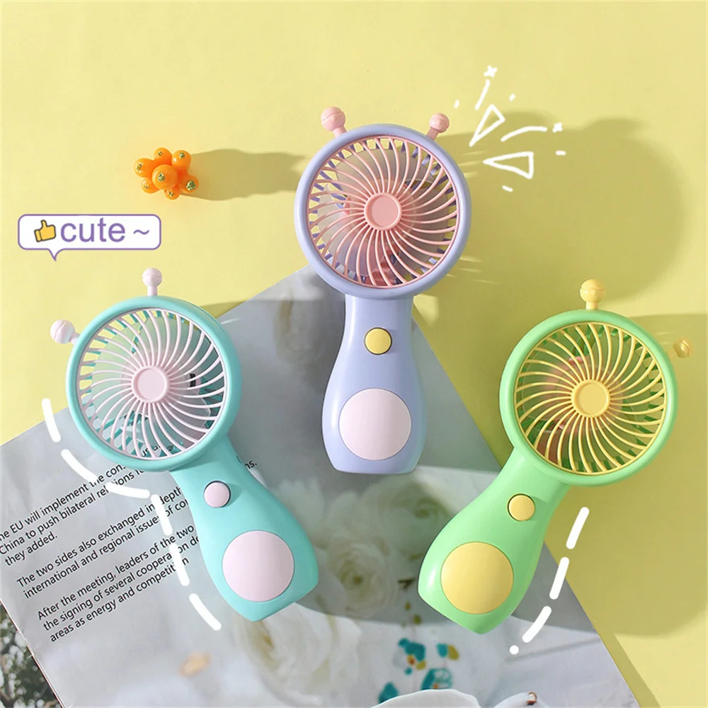Cute Snail Charging Fan Handheld Mini Portable USB Charging Handheld Mini Fan Household Outdoor Pocket Compact Fan 1PC