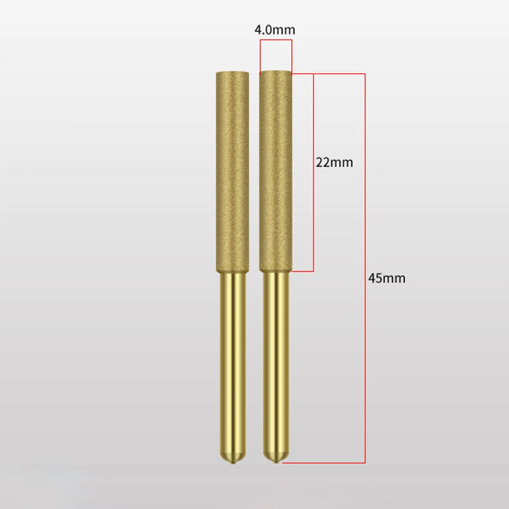 15pcs 4/4.8/5.5mm Diamond Coated Cylindrical Burr Multi-use Stone File Chainsaw Wire Cutting Polishing Repairing Tools