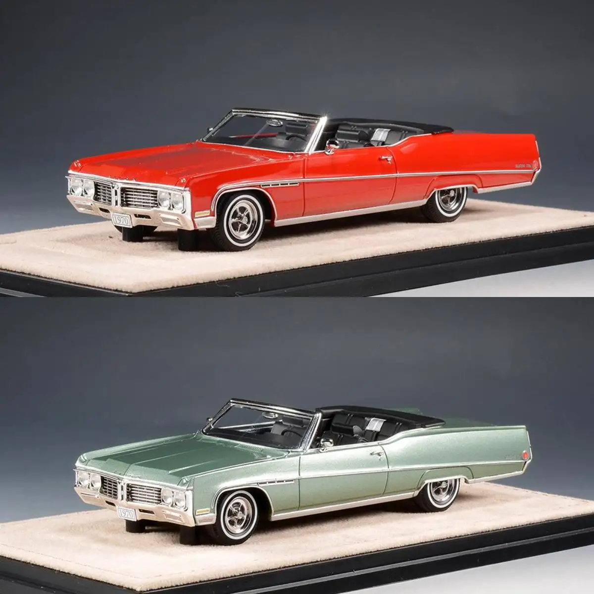 

Stamp 1:43 Electra 225 Convertible 1970 Vintage Car Simulation Limited Edition Resin Metal Static Car Model Toy Gift