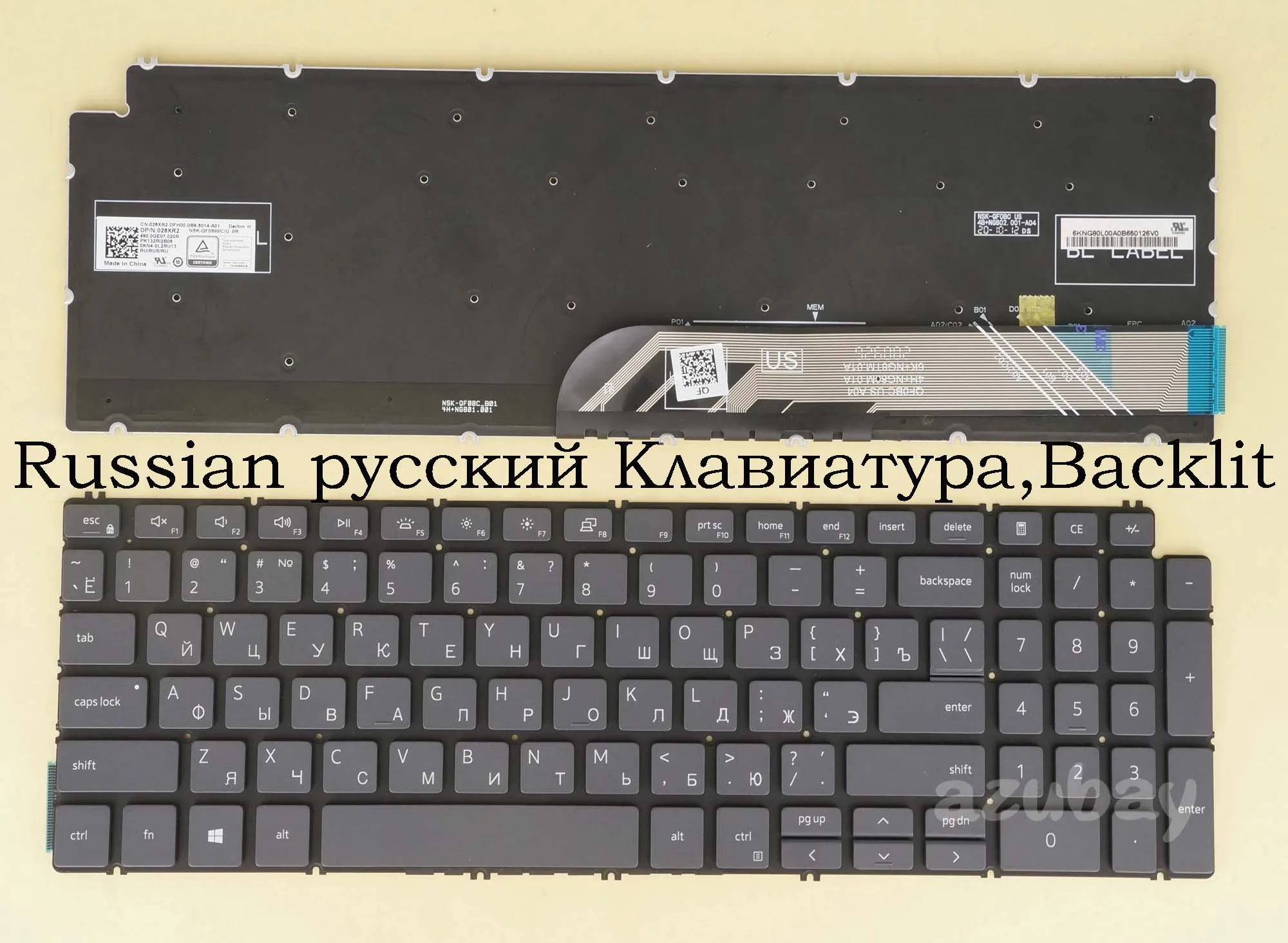 Teclado do portátil para dell 01frfk 001f84