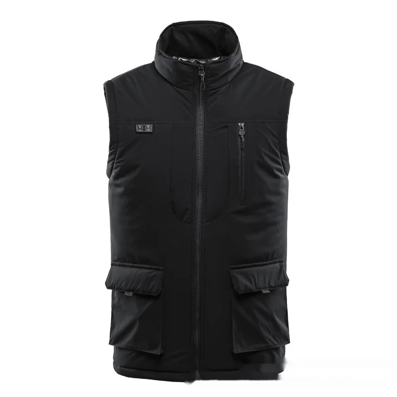 Winter neue elektrische Heizweste Outdoor-Heizweste Dual-Control Elf-Zonen-Herren-Freizeit-Elektroheizweste_voghion.com