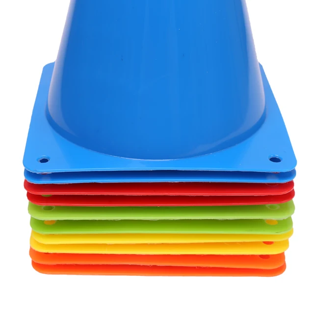 25PCS  Hot Sale Colorful Marker Cones Soccer Agility Training Cones Football Marker Cones Cheap Price Portable Football 5