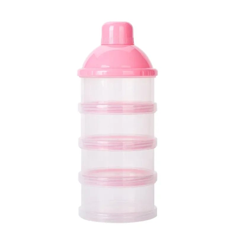 Formula Milk Storage Baby Milk Powder Formula Dispenser Feeding Food Container Storage Feeding Box Four Grids Bottle Box