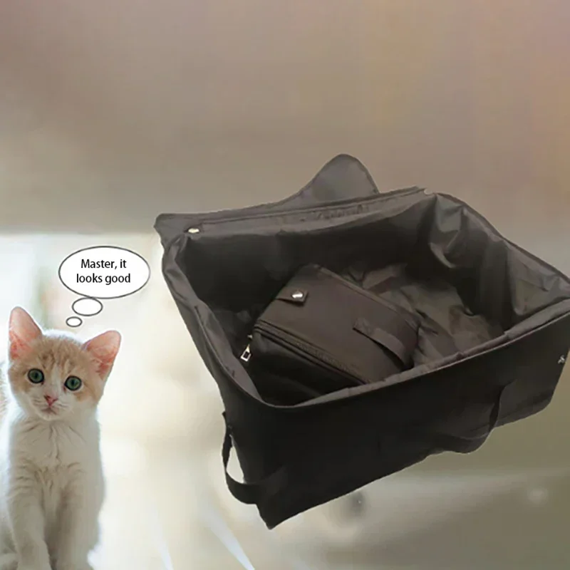 Foldable Cat Litter Box Portable Folding Pet Supplies Dog Toilet Doghouse Waterproof Cat Litter Box Travel Home Outdoor Car