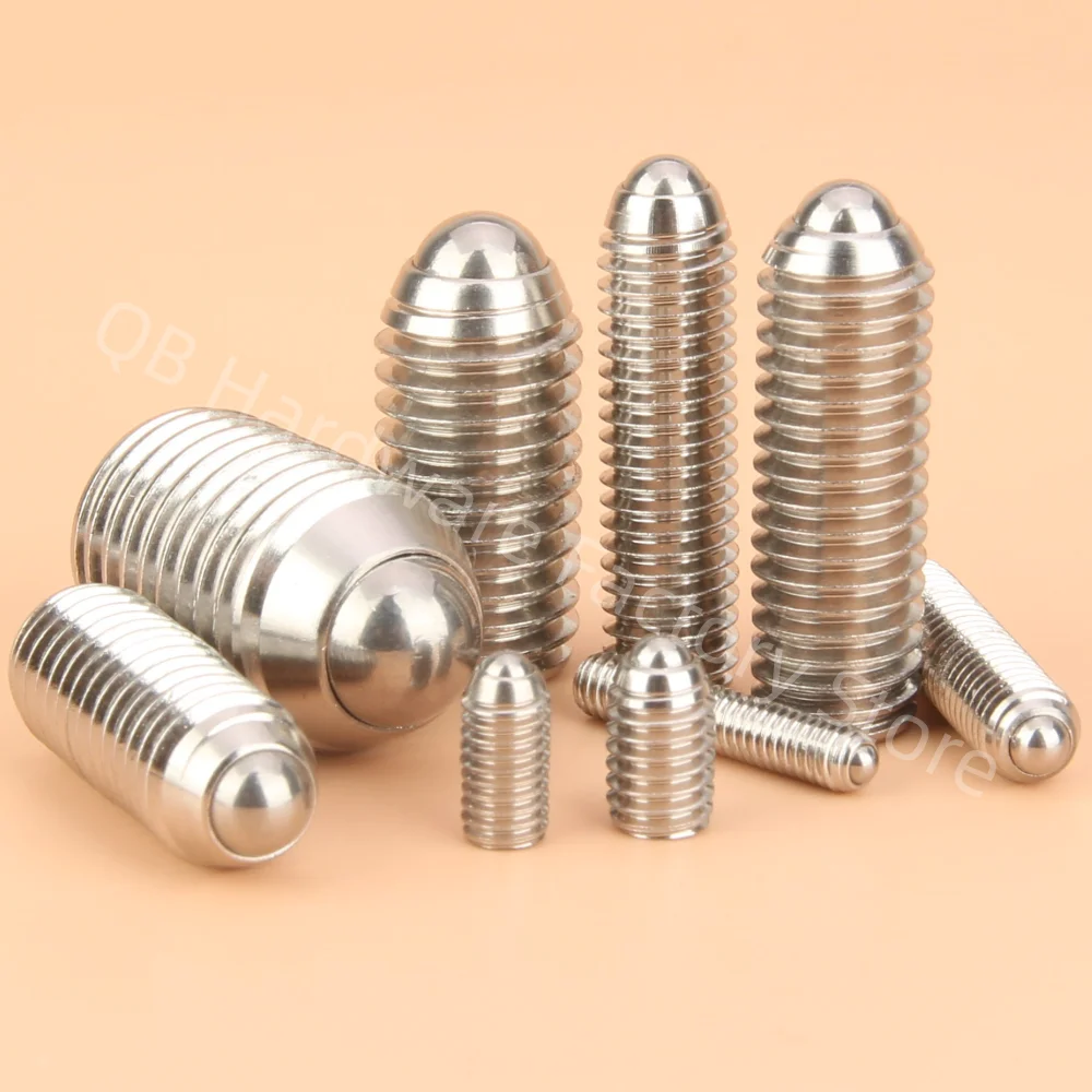 Stainless Steel Ball Lock Pins M3/M4/M5/M6 Hex Socket Allen Positioning Spring Ball Plunger Screw Bolt