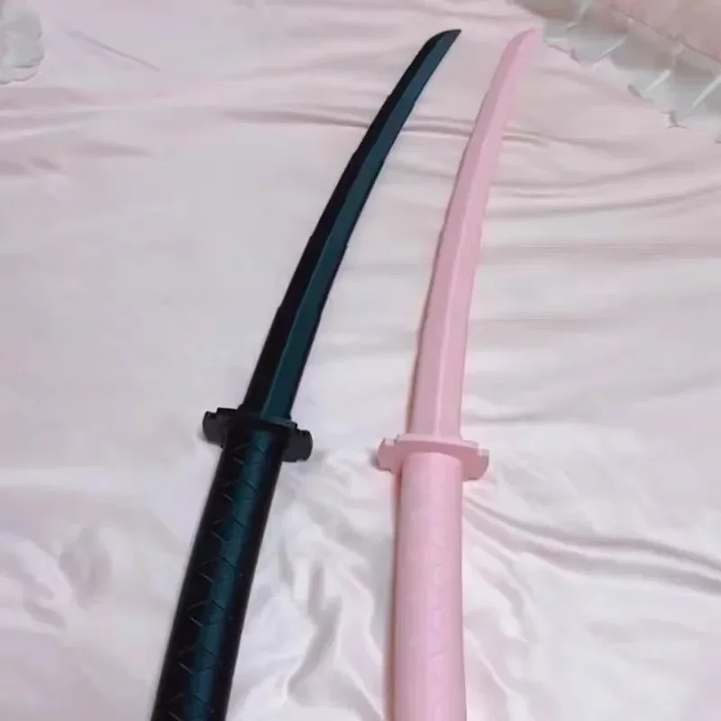 3D Printing Gravity Knife Pink Black Gravity Retractable Toy Katana Sword Decompression Toy Cosplay Props Birthday Gift folding samurai sword