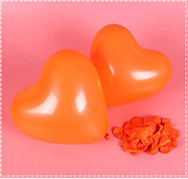 Set of 10/20 Red Heart-Shaped Macaron Balloons - 12 Latex Party Decorations for Birthdays, Weddings, and Baby Showers