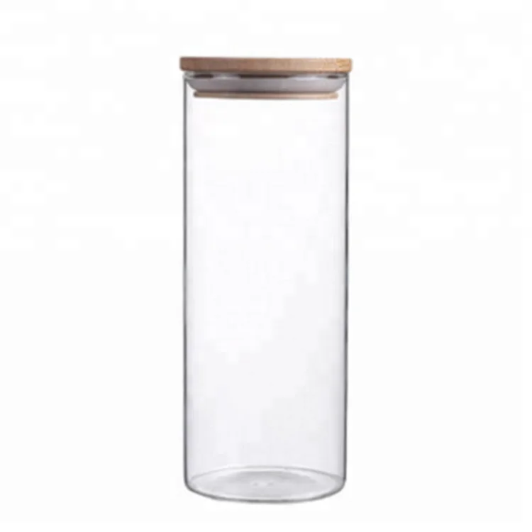 

High borosilicate glass clear collecting jar for kitchen