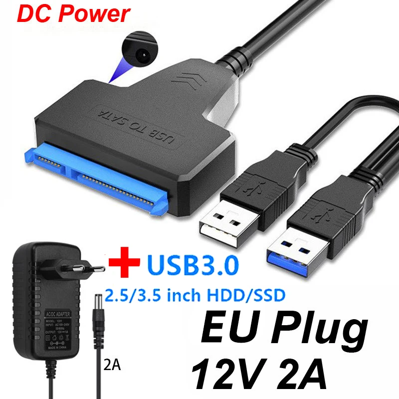 Cavo Adattatore SATA A USB 3.0 Per Disco Rigido HDD/SSD 2.5'' - Fino A 6 Gbps Con Supporto UASP