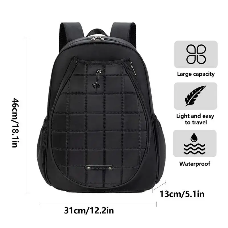 Badminton Backpack Adjustable Sports Racquet Bags Large-Capacity Tennis Racket Cover Case Head Tennis Backpack For Adults 6