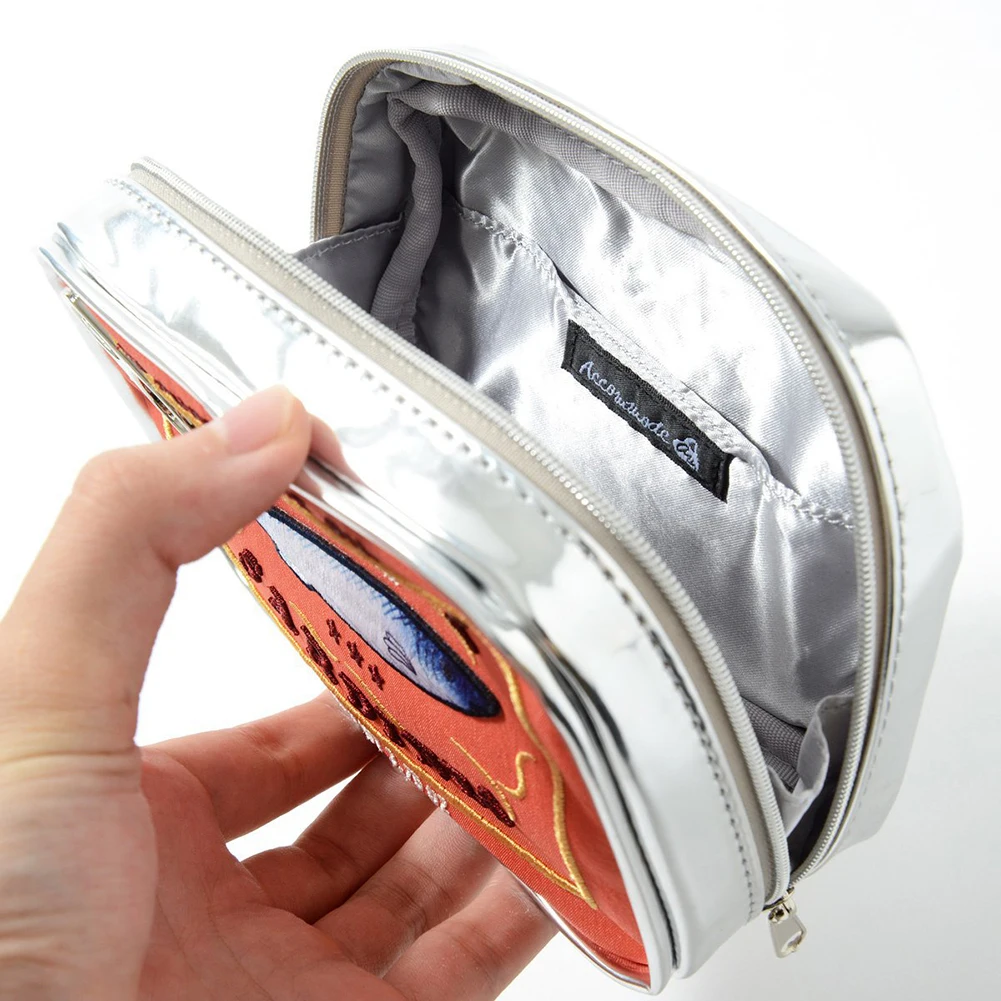 PU Leather Cosmetic Bag Sardine Can Shape Multicolor Travel