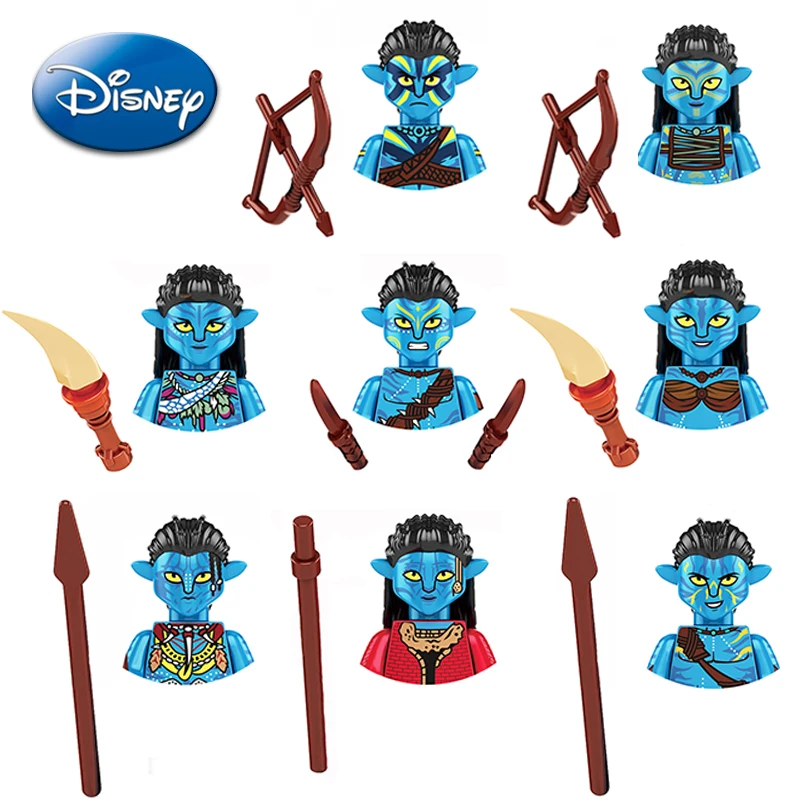 

Disney Avatar Building Blocks Toy Cartoon Jake Sully Neytiri Mini Movie Figures Action Model Bricks Accessories Children Gifts