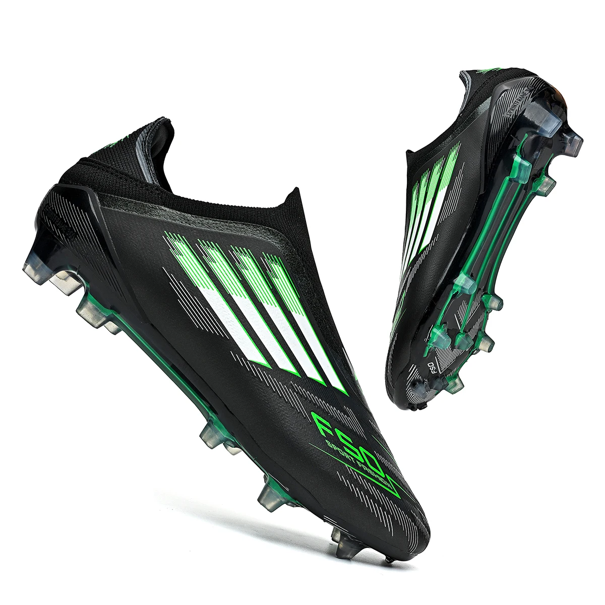 Men's football shoes FG long nail outdoor sports shoes provide super grip and anti slip