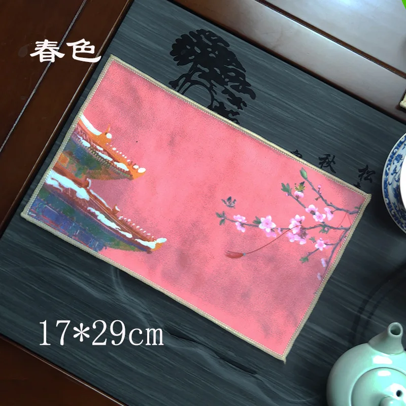 

Absorbent Rag Thickened Table Cleaning Tea Cloth Cotton Household Kitchen Cleaning Cloth Dish Cleaning Towels 17*29cm