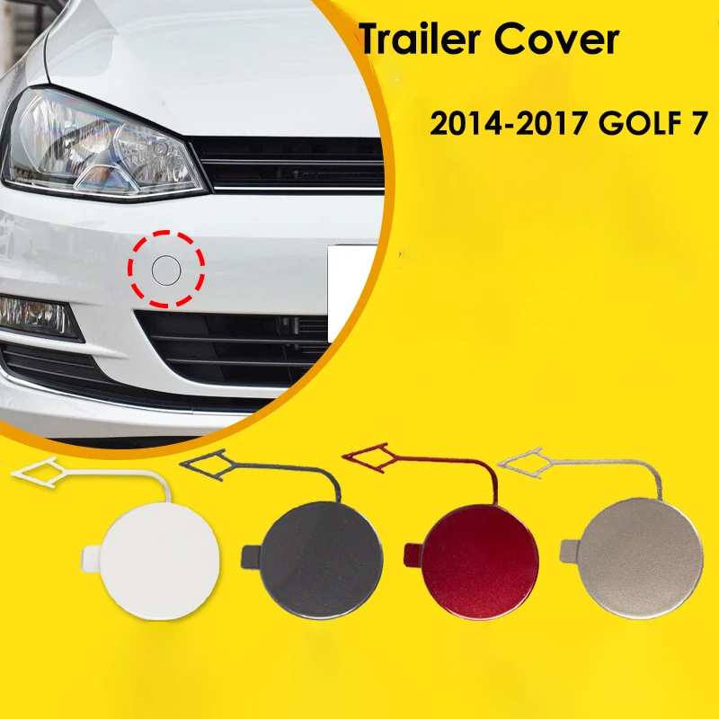 For vw golf 7 mk7 2014 2017 front bumper trailer cover hook cover
