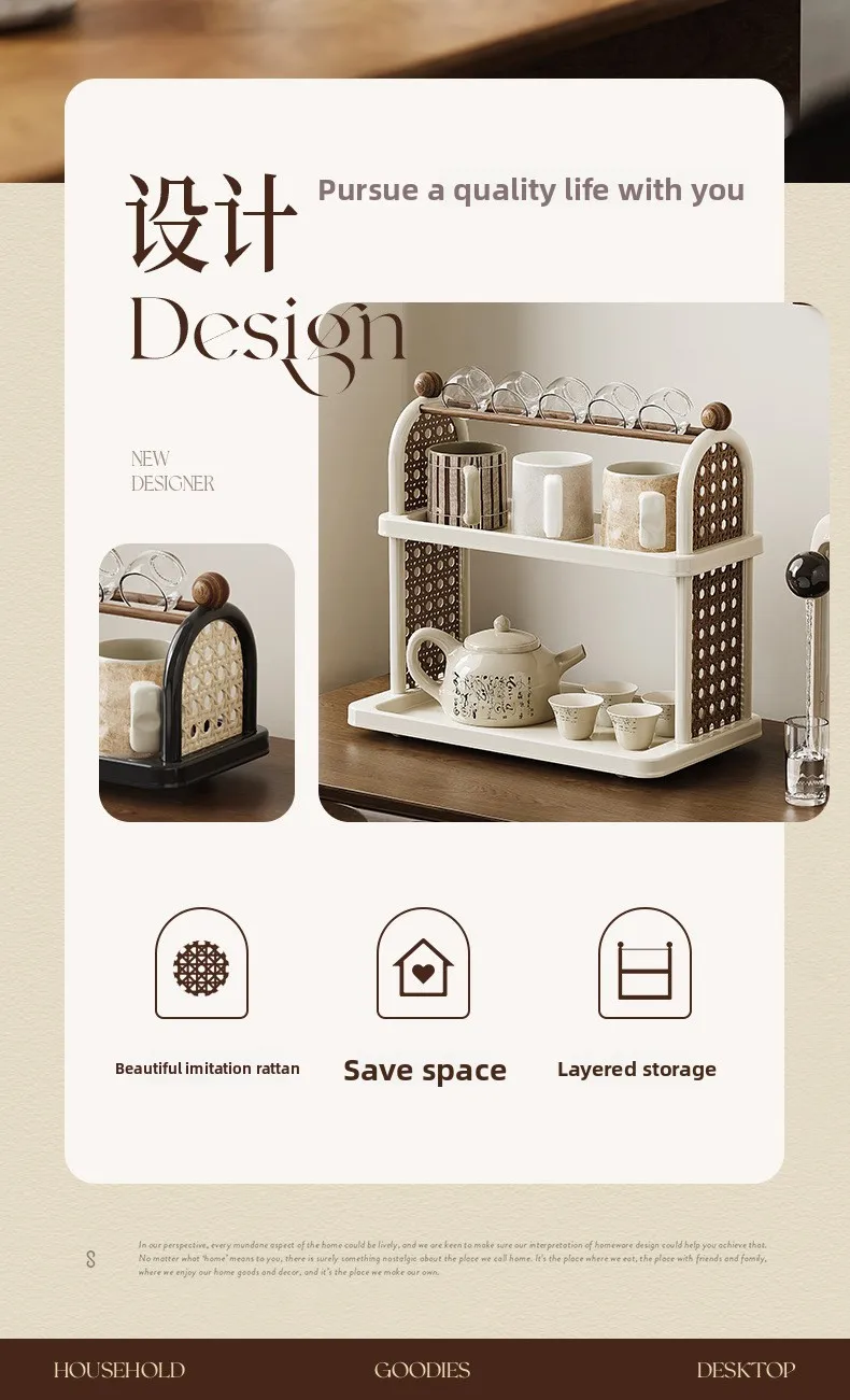 Description Picture 3 of itemMulti-Purpose Cup Holder Organizer - Drying Rack for Coffee Mugs, Tea Cups & Kitchen Glassware with Space-Saving Design