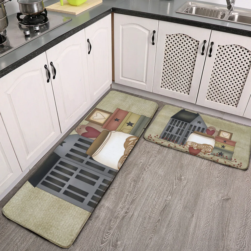 

Primitive Country Whimsies Kitchen Mat Floor Carpet Fashion Simple House Modern Home Decor ﻿