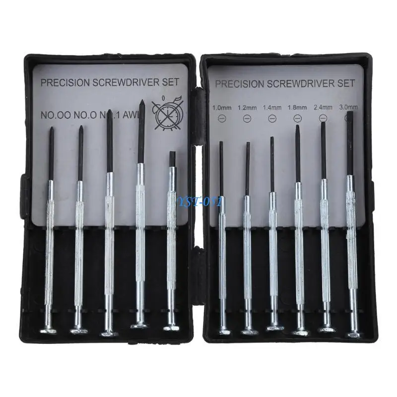 E15A 11PCS Screwdriver Set Mini Bijoutiers Montres Lunettes Réparations