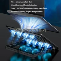 Laptop Cooling Pad with 8 Fans Dual USB Port Foldable Laptop Cooler Base Notebook Stand Adjustable Speed For Heat Dissipation - Image 4