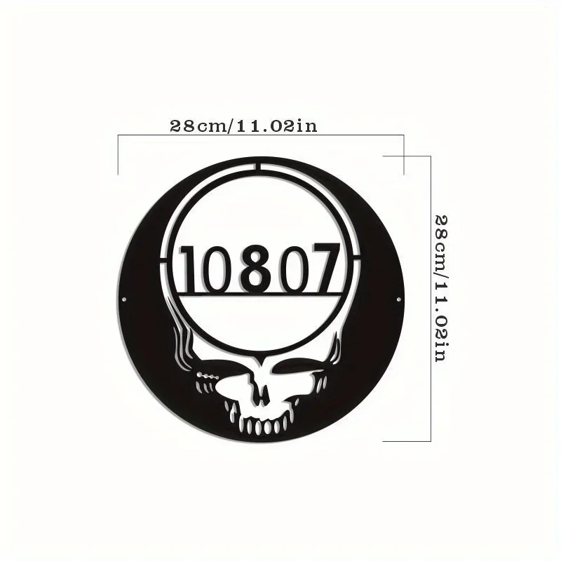 

CIFBUY Deco Metal Crafts Wall Decoration Art Home Decoration Creative Skull Home Indoor and Outdoor Creative Wrought Iron Orname