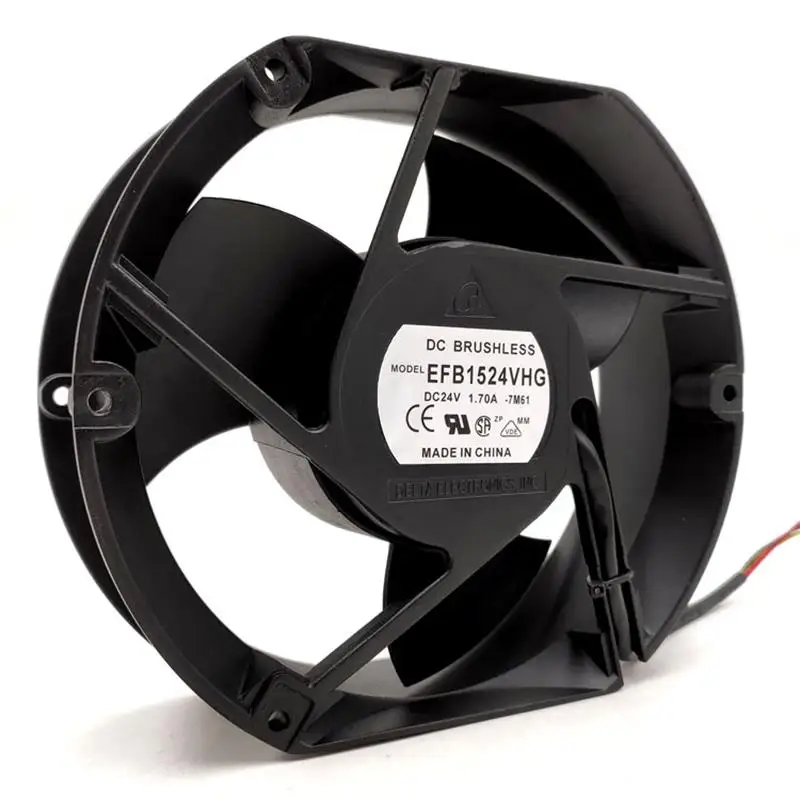 para Delta Original 17cm 17050 24v 1.70a Efb1524vhg Inversor Ventilador à Prova Impermeável Água Novo
