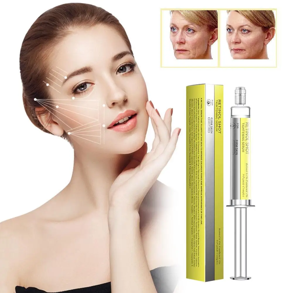 Siero Booster Coreano al Retinolo Anti-Età, Idratante Profondo, Rassodante, Illuminante, Antiossidante, Riparatore per la Cura del Viso Secco - immagine 2