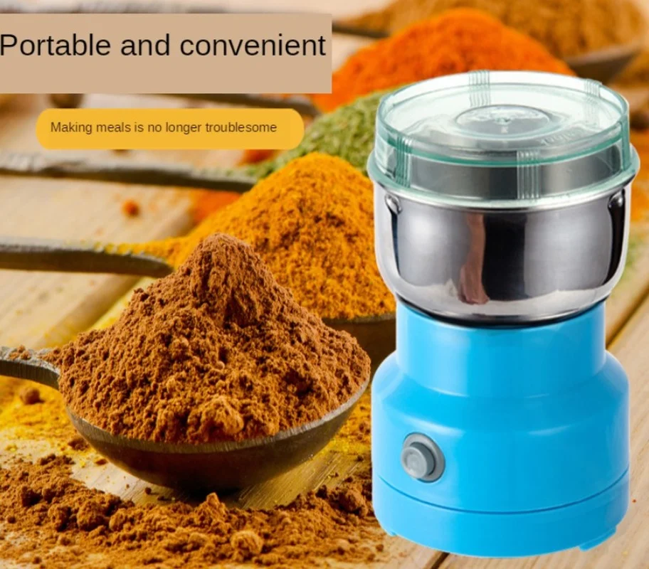 Electric Food Blender Grain Grinder Small Portable Blender Medicinal Herbs  Powder Mixer Dry Grinding Professional Kitchen Tools