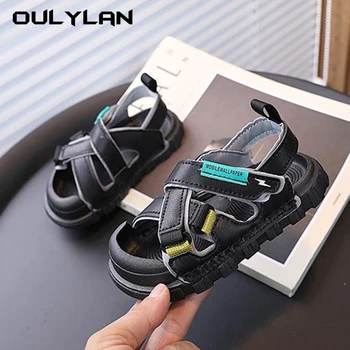 Anti Slip Children's Sports Sandals 2024 Summer Boys Korean Fashion Beach Shoes Soft Sole Kids Sandals for 1-9 Years Old 1