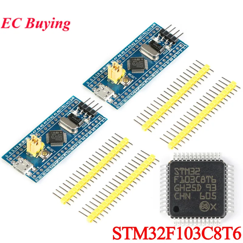 2Pcs-1pc-STM32F103C8T6-ARM-STM32F103-STM32-F103C8T6-Chip-Minimum-System ...