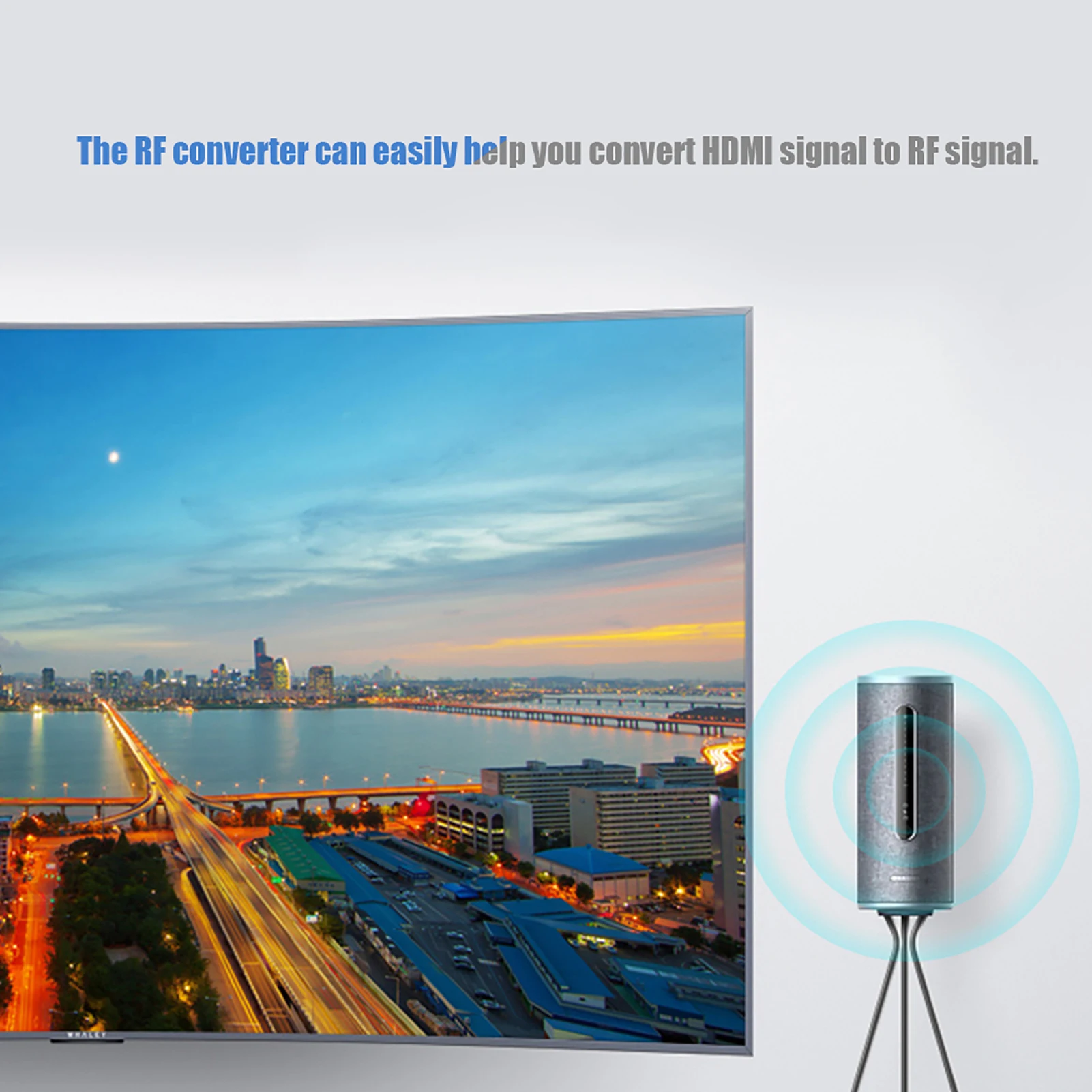 Adapter Box HDMI to RF Coaxial Converter Support 480I/480P/576I/576P/720P/720I/1080I/1080P