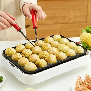 220V Chibi Maruko Baking Machine Household Electric Takoyaki Maker Octopus Balls Grill Pan Professional Cooking Tools cake maker 1