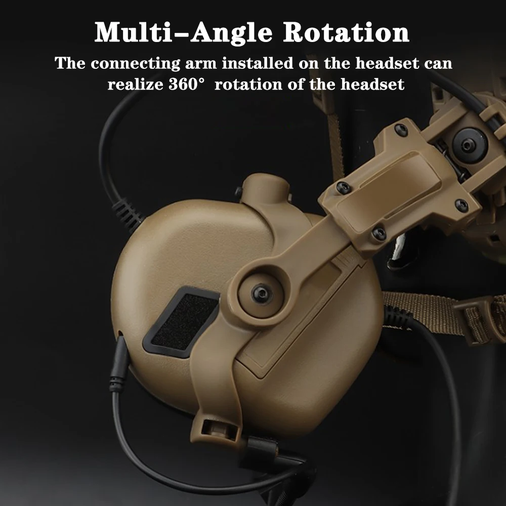 Tactical Helmet ARC Rail Adaptor Accessorios Fit for EARMOR M31,M32,M32H/Walker's Razor/Howard Leight Honeywell/F1 Headset