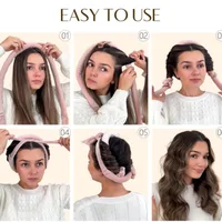 Tige à friser sans chaleur bandeau doux bigoudi sans chaleur bigoudis bigoudis paresseux dormir boucles friser bandeau outils de coiffure 6