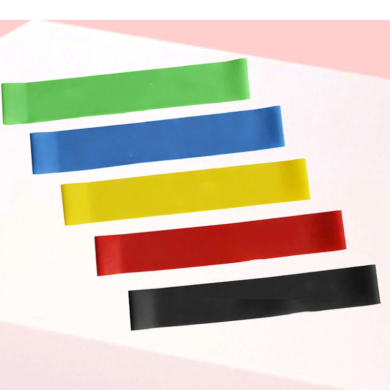 Portable Yoga Tension Belt Rubber Resistance Bands Pilates Squat Butt AIDS Stretching Exercise Equipment yoga resistance bands