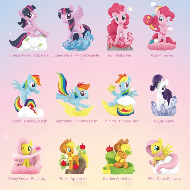 

My Little Pony Nature Series Blind Box Action Figure Fluttershy Twilight Sparkle Pinkie Pie Rarity Toy Collection Ornaments