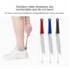 42cm Metal Stainless Steel Long Handled Shoe Horn Leather Shoehorn No Bending Spoon Home Tools For Backache Eldery Pregnant 5
