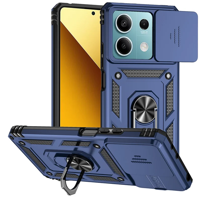 Armored Slide Camera Lens Protection Phone Case - Durable Back Cover