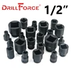 Drillforce 5-30mm Impact Wrench Socket  Square Driver Head 1/2" Adapter Car Auto Truck Tire Repair Industrial Pneumatic Tool 1