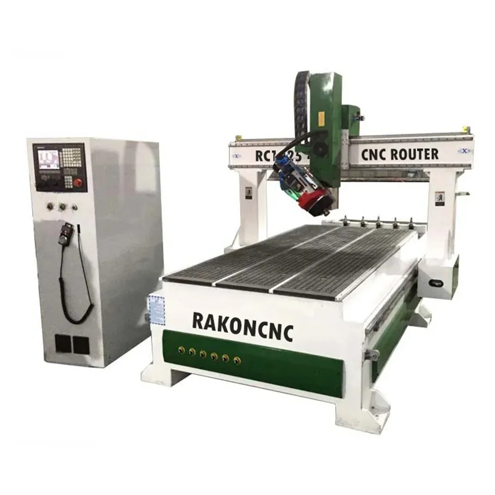 Economic 4x8 Ft 1325 Cnc Router 4 Axis Wood Milling Machine For Wooden Door With Horizontal Spindle And Swinging Head