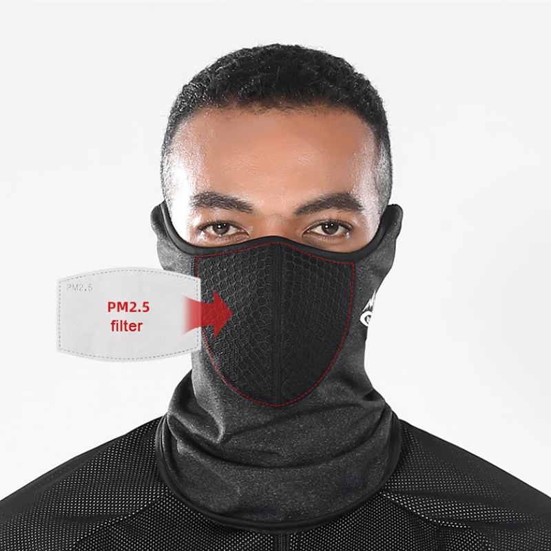 Thermal Face Bandana Mask Cover Cycling Breathable Hanging Ear Headwear Bicycle Windproof Neck Cover Neck Protector Riding Scarf