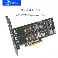 Dual NVMe SSD PCIe 4.0 x8 Expansion Card for Enhanced Storage Performance (PCle4.0 X8)